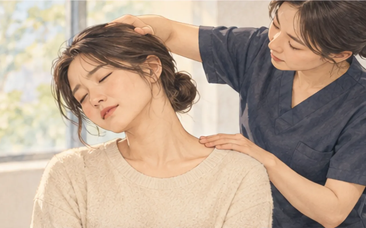 교통사고 후에는 어디가 아플 수 있을까요? 관련 부위와 진료 내용을 보여주는 설명용 이미지